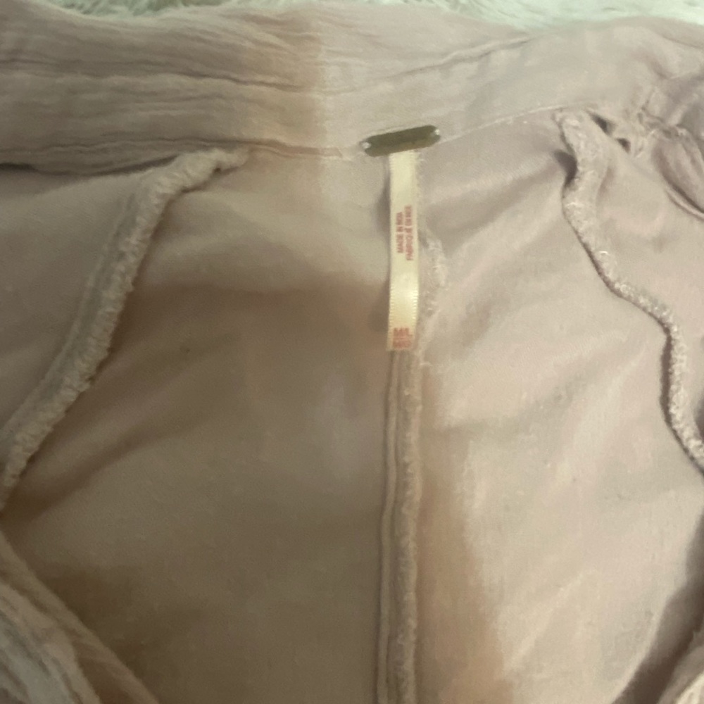 FREE PEOPLE Ruffled button up - Picture 3 of 4